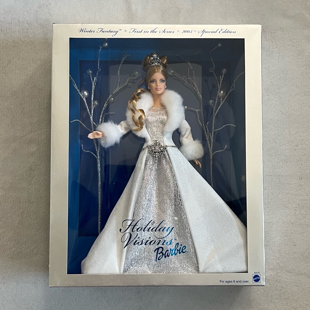 2003 Vintage Holiday Visions Winter Fantasy Special Edition Holiday Barbie Doll - Picture 5 of 11